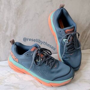 HOKA Challenger ATR 6 Trail Running Shoes - Real Teal / Cantaloupe Women’s 9B